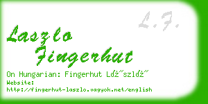 laszlo fingerhut business card